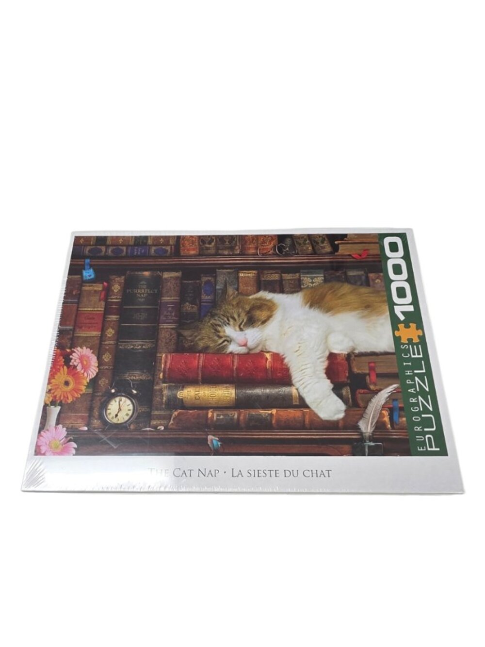 Eurographics Cat Nap 1000 Piece Puzzle, Sealed, New, Cat Puzzle